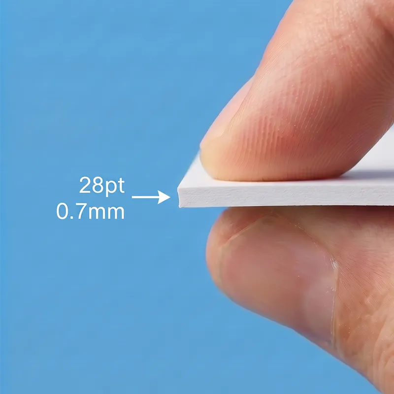 28pt packaging paper weight thickness sample