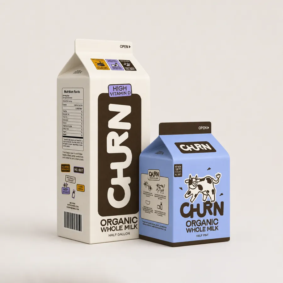Custom Custom Milk Cartons by Packlic