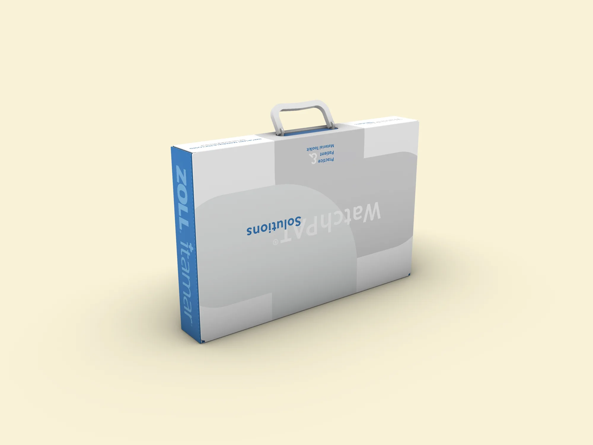 WatchPAT Solutions toolkit box upright with fold-out carry handle