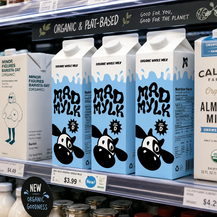 custom milk cartons for food brands by Packlic
