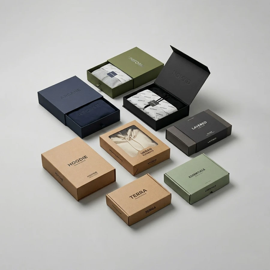 custom hoodie packaging for fashion brands by Packlic